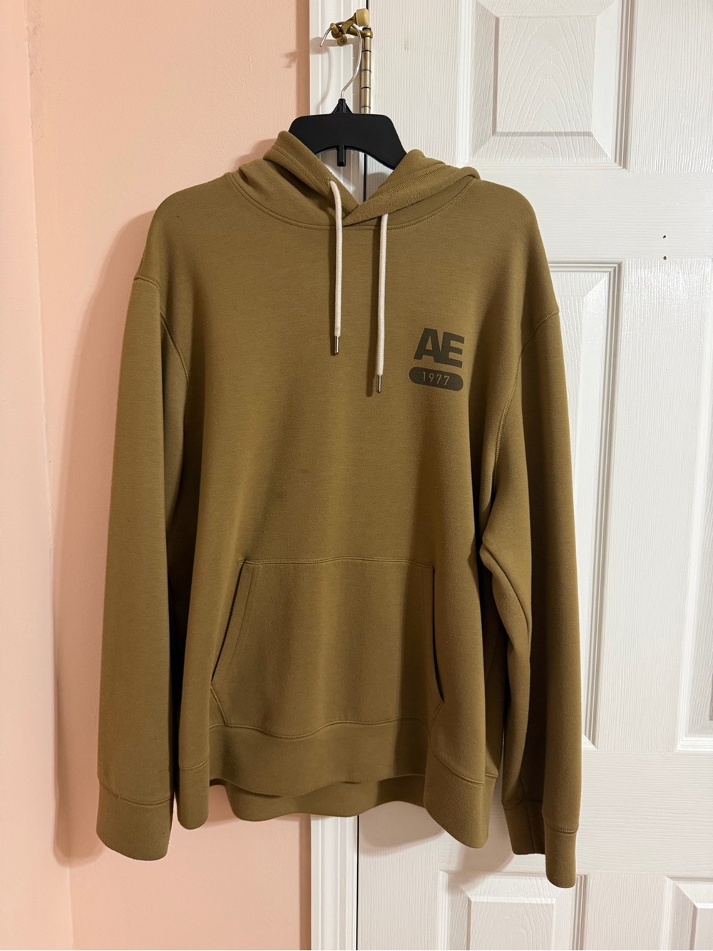 American Eagle Outfitters 1977 Olive Hoodie with AE Logo
